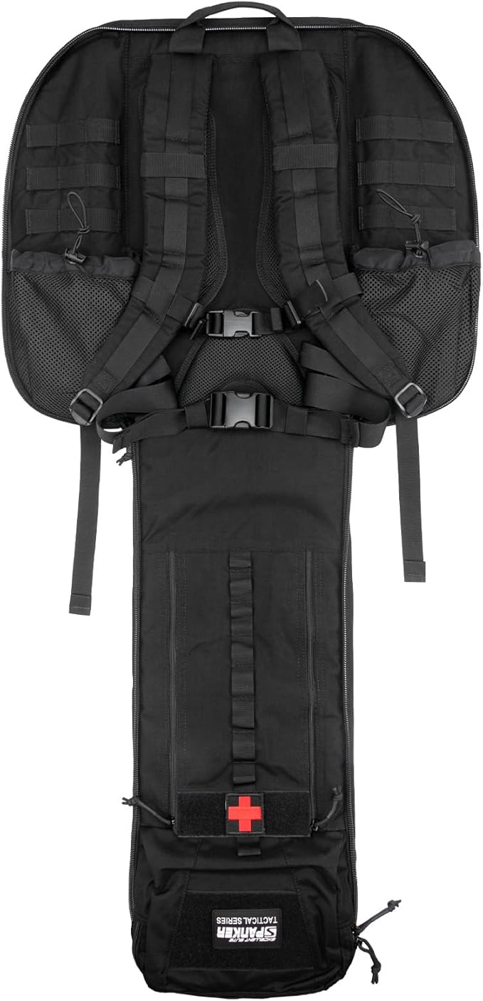 EXCELLENT ELITE SPANKER Medical Backpack Tactical Knapsack Outdoor Rucksack Camping Survival First Aid Backpack（Black）