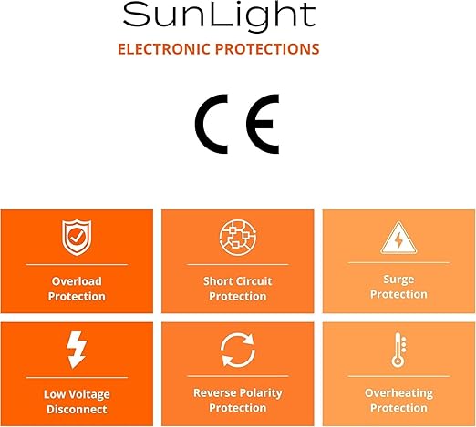 Morningstar Sunlight 20A Solar Charge Controller (SL-20L-12V) - Solar Panel Regulator for 12 Volt Batteries Lighting Ctrl Easy Setup Corrosion Resistant Terminals 5 Year WTY - Designed in The USA