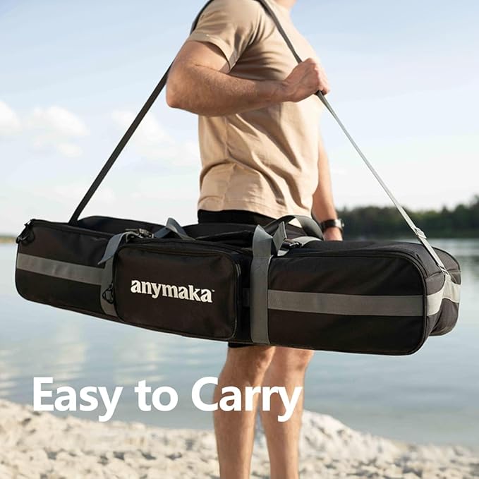 anymaka Set Up in 3 Seconds Adjustable Portable Aluminum Alloy Hammock Stand for Outside with Chair Mode &amp Lounge Mode up to 105''