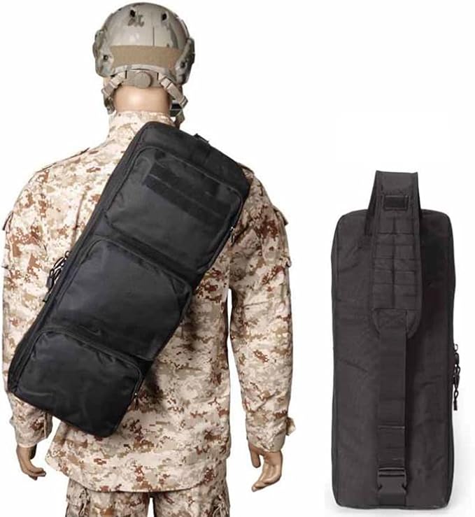 Tactical Rifle Bag Backpack Soft Rifle Case with Backpack Strap for Firearm Storage and Transportation Perfect for Indoor/Outdoor Shooting