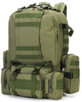 Military Tactical Backpack 45+10L Army 3 Day Assault Pack Molle Camping Hiking Rucksack Traveling Daypack
