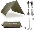 AquaQuest Guide Tarp – Ultralight Waterproof (5000 mm) Seam-Taped 40D Ripstop Rain Fly for Backpacking Stealth Camping &amp Thru-Hiking