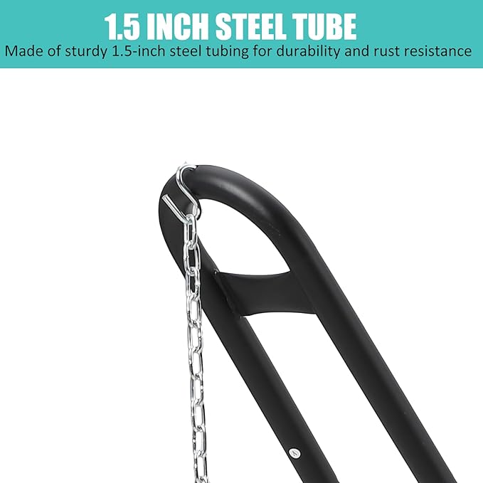 Universal Heavy-Duty Steel Hammock Stand 130 * 40 * 51in for 2 People Portable Designfor 9.5 to 14 ft HammocksIdeal for Outdoor Balconies porches patios Decks and backyards.