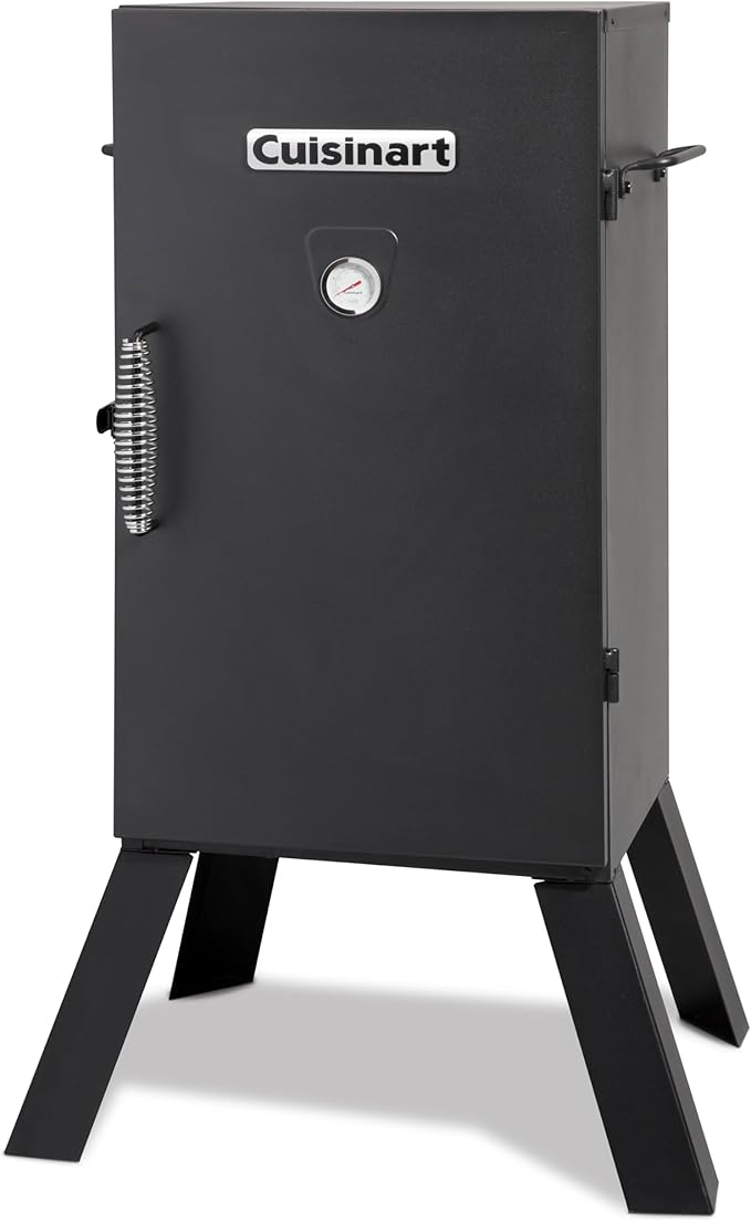 Cuisinart 30 Electric Smoker 3 Adjustable Racks Large Capacity BBQ Meat Smoker Water &amp Wood Trays for Smoked Meat Brisket Salmon &amp Jerky Adjustable Temperature Control