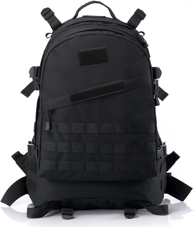 vAv YAKEDA Military Tactical Backpack Large Army 3 Day Molle Bag Backpacks (Black)