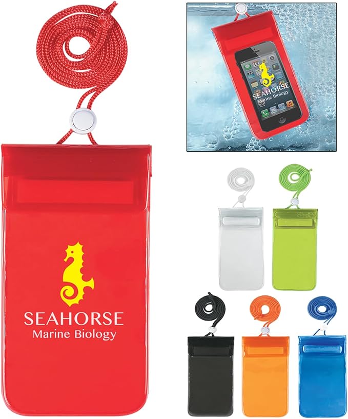 Waterproof Dry Bag With Window Customize Text Name or Personalized Image $1.81 Each - Sold in Pack of 100 - Lime