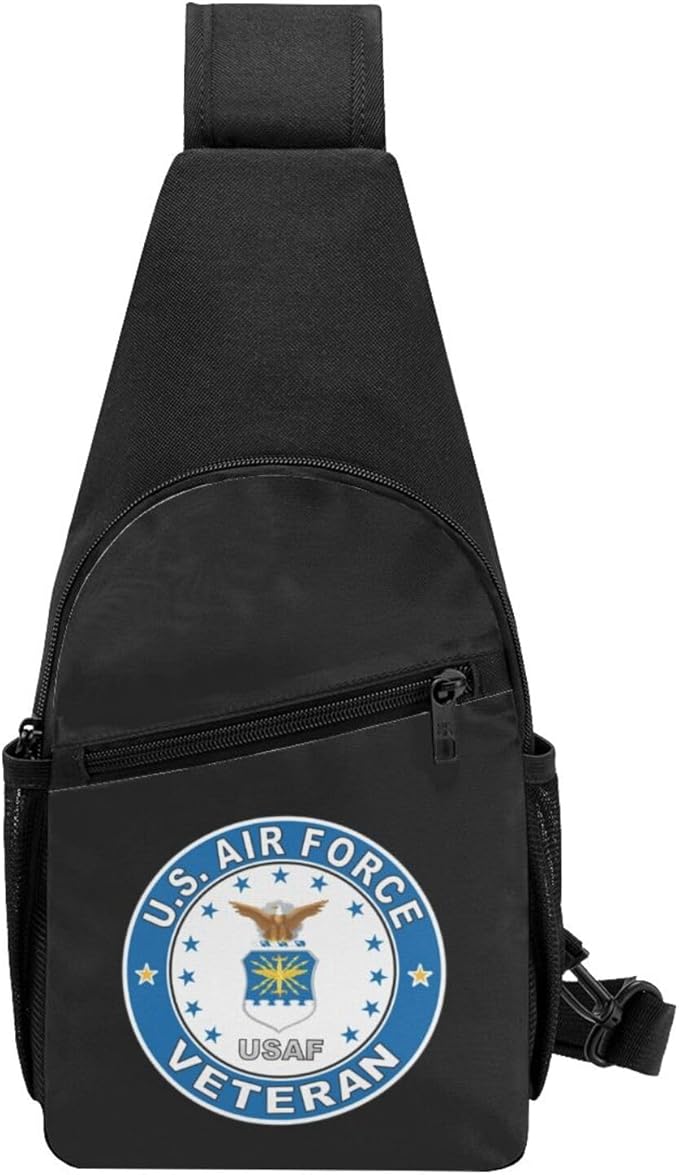 US Air Force Veteran Chest Pack Leisure Shoulder Crossbody Chest Bag