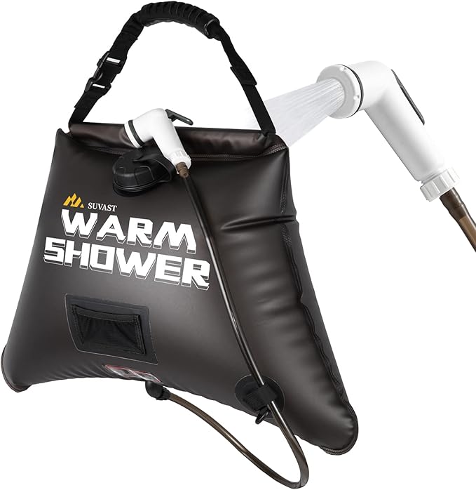 Solar Showers3rd Generation Outdoor Shower BagA Model of Durability4 Gallon/15L- Portable Shower for CampingCamp Shower kit with hot Water.
