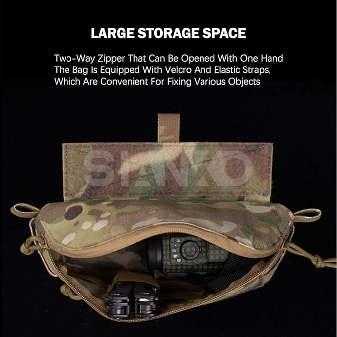 Dual Use Tactical Storage PouchEDC Tool Admin Sundry Waist BagAirsoft Hunting Military Utility Multifunctional Vest Extension Attachment Bag