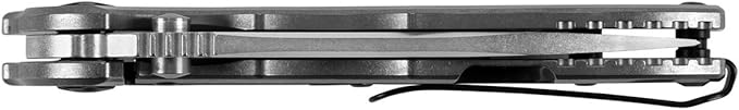 Zero Tolerance Hinderer Pocketknife 3.5-Inch CPM 20CV Steel Blade KVT Ball-Bearing Opening System Flipper Reversible Deep Carry Clip Titanium Handle Made in USA (0562TI)