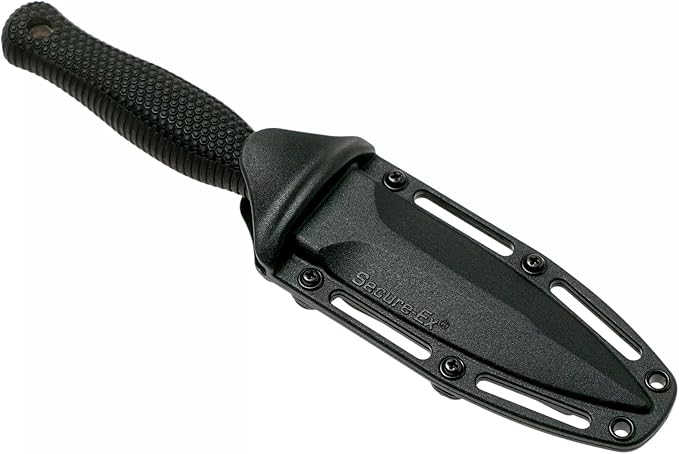Cold Steel Counter TAC II 3-3/8 Japanese AUS8A w/Stonewash Finish Spear Point Fixed Blade Multi-Purpose Tactical Game Hunting Boot Knife Kray-Ex Handle Weather-Resistant Secure-Ex Sheath