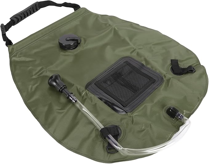 Haofy Solar Portable Shower Bag Camping Hiking Traveling with 20L Water Storage Capacity Solar Heating Portable &amp Compact Design On Off Switchable Shower Head