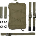 Tactical Leg Backpack MOLLE Multi-purpose Expandable Mask Storage Bag Pouch for Airsoft Sport Hiking Camping(Green)