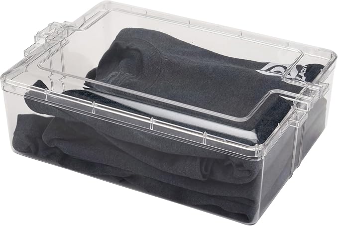Pioneer Plastics 295C Clear Rectangular Plastic Container 12.3125 W x 9.0625 D x 4 H
