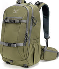 MOXULE Hunting Backpack Waterproof Pack: 25L Hunting Gear with Rain CoverHunting Day Pack with Rifle Bow Gun Holder (Green)
