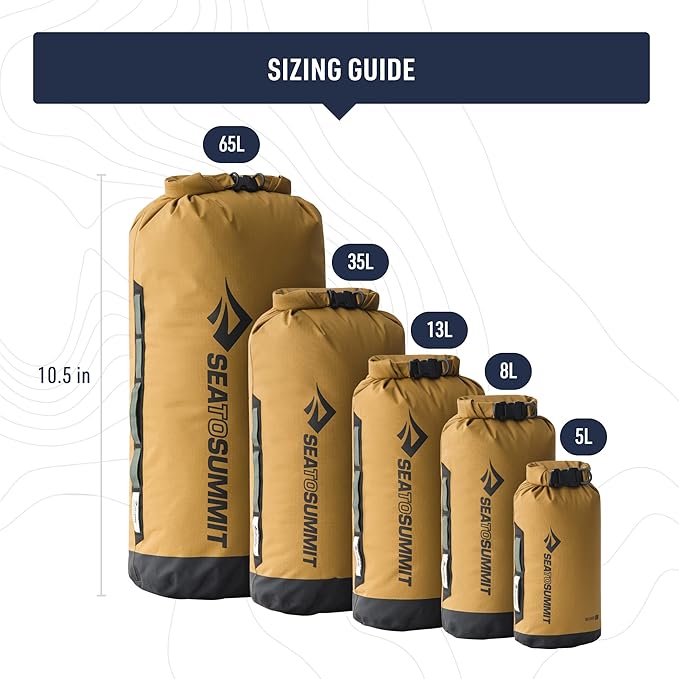 Sea to Summit Big River Dry Bag Heavy-Duty Dry Storage 20 Liter Jet Black