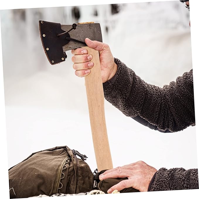 Wooden Axe Handle Replacement Durable Grip for Hatchet Easy to Install Comfortable Ergonomic Design for Outdoor Chopping and Woodworking Tasks