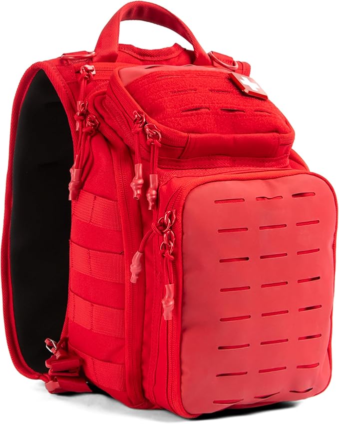 My Medic Recon PRO - HSA FSA First Aid Kit - 250+ First Aid and Survival Essentials Supplies &amp Must Have IFAK for Home Car Office or Business - Red