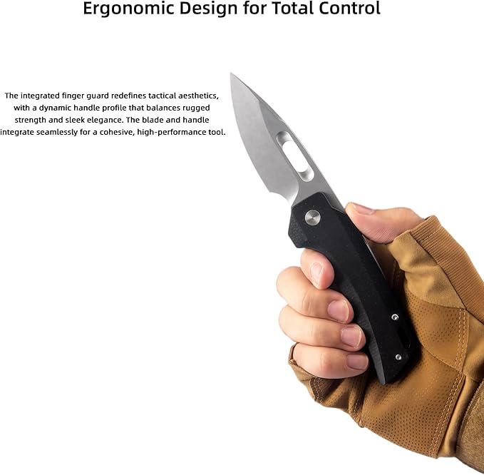 Hunting Knives &amp Tools Pocket Knife Lightweight Outdoor Knife for Backpacking Camping Essentials Folding Knife 8CR13 Blade Linen-textured Handle Gift Ideas for Men