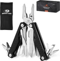 MOSSY OAK Multitool 17-in-1 EDC Multi Tool with CNC-Machined Steel Pliers G10 Anti-Slip Handle Nylon Sheath &amp Belt Clip – Durable MultiTool for Camping Hiking Hunting Survival and Everyday