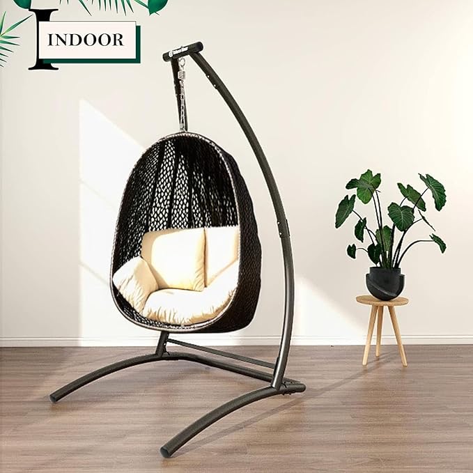 G TALECO GEAR C-Type Hanging Hammock Chair Stand Heavy Steel Swing Hammock Chair Stand Suitable for Indoor and Outdoor Swing Frame（Seat not Include）