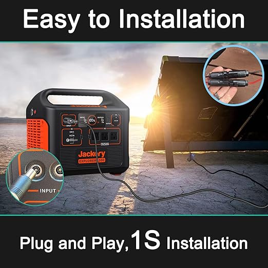 for Jackery 1000 V2/2000 V2/E1500/E2000 Pro Extension Cable16.5Ft Solar-to-8020 Extension Cord fit Renogy EF bluetti Solar Panel to Jackery Explorer Pro &amp Plus Series Portable Power Station Gener
