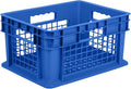 Hudson Exchange 12 x 16 x 8 (4 Pack) Mesh Straight Wall Handled Storage Container Tote Blue