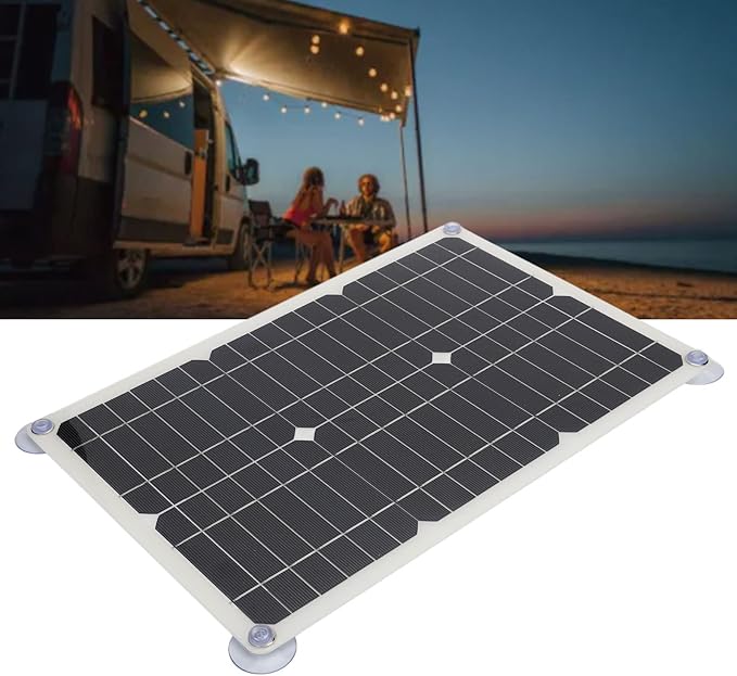 100W 18V Solar Battery Trickle Charger Maintainer Portable USB Controller Monocrystalline Panel Charging Kit Solar Panel Trickle Charging Kit for Car Automotive