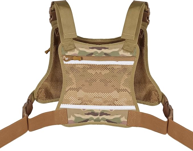 Tactical Chest Pack EDC Chest Bag Utility Molle Chest Rig Pouch with CCW Compartment Adjustable Strap Admin Pouch