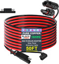 Ygdyxauto 10AWG 50FT Solar Panel Connectors - SAE to Solar Adapter Female &amp Male Plug Polarity Reverse Adapter