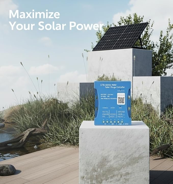 30A Bluetooth Solar Charger Controller PV max 50V 12V/24V Solar Regulator 30A PWM for Lead Acid LiFePO4 Lithium Batteries ﻿