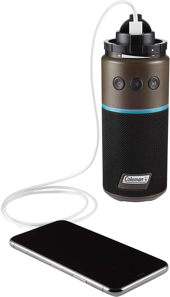 Coleman OneSource Rechargeable Outdoor Camping Gear: Camp Shower Cordless Vacuum Fan Speaker &amp Air Pump Options with Included Rechargeable Battery
