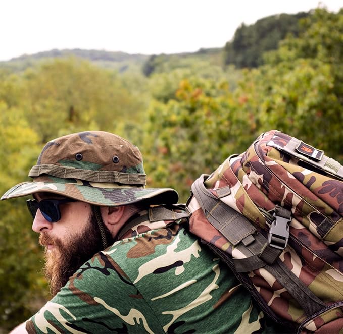 FOX OUTDOOR PRODUCTS Advanced 3-Day Combat Pack | 69L Tactical Backpack w/Dual Hydration Ports Compression Straps &amp Storage