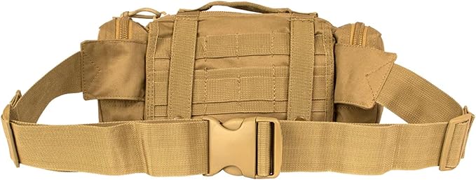 FOX OUTDOOR PRODUCTS Modular Deployment Bag | Tactical Waist Pack Go-Bag &amp Pack Attachment with Organizer Pockets &amp Webbing