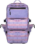 55L Military Tactical Backpack - Bug Out Bag with MOLLE System for Hiking(Cloud Purple Tie Dyeing)