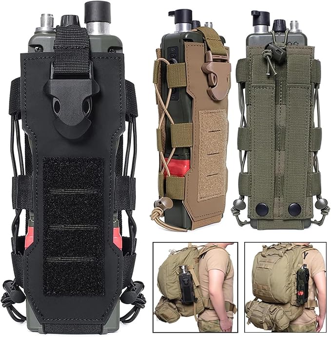 Laser Cut Design Molle Adjustable Water Bottle Holder Outdoor Sport Tactical Bottle Pouch for Backpack Belt Molle Radio Pouch