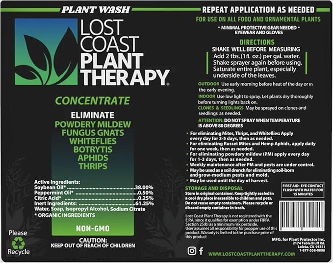Plant Wash Lost Coast Plant Theraphy Concentrate 32 floz (Packaging May Vary)