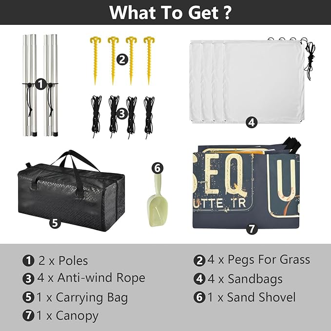 ALAZA Automobile Plate License Utah USA Or Indiana Different State Car Registration Beach Tent Sun Shelter Portable Canopy Sunshade for Outdoor Camping Picnics Backyard Fun 10x9 ft