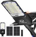 10800w Solar Street Lights Outdoor Waterproof Black 650000LM Super Bright LED Beads Commercial Solar Flood Lights with Remote Control for Patio Street Court and Parkling Lot