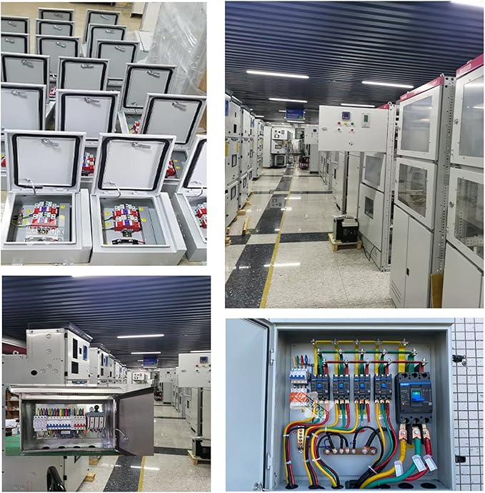 Marsrock Lighting Protection Wind Solar Hybrid Power Control Box PV DC Combiner AC Distribution Box for Wind Solar Power System with DC AC SPD Surge Protection Arrester (Including Wires)