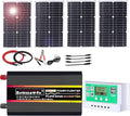 Complete 10000W Solar Panel Kit with Pure Sine Wave Inverter &amp 50A Charge Controller for Marine RV(100W)