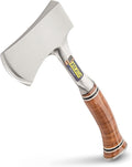 ESTWING Sportsman's Axe - 12 Camping Hatchet with Forged Steel Construction &amp Genuine Leather Grip - E14A