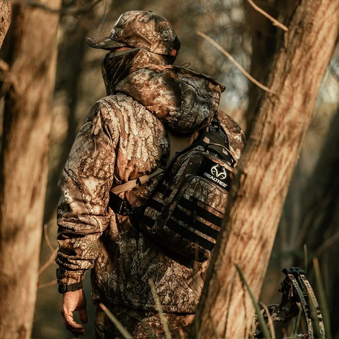 WOLFpak 9L Tactical Sling Bag |Concealed Carry CCW Backpack |Military Crossbody EDC Daypack Molle Chest Shoulder Pack for Hiking Travel Work | (Realtree APX)