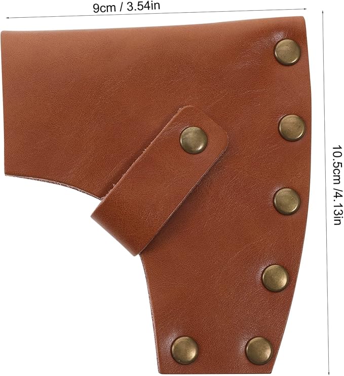 Housoutil 5pcs Hatchet Leather Sheath Axe for Outdoor Use Fit for Axes Full Grain Leather Stylish and Accessory