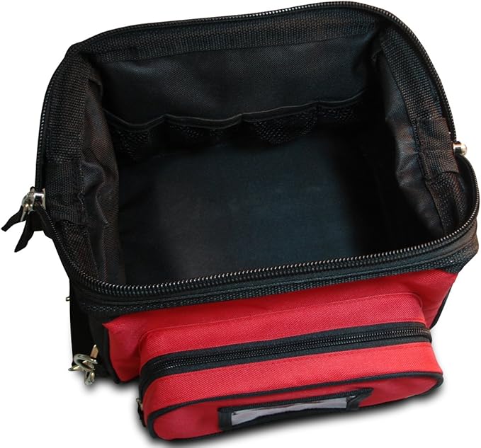 Lightning X Products Fireman's All-Purpose Wide Mouth Toiletry/Personal Tool Bag for Shift Firefighter with Maltese Cross