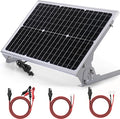 SUNER POWER 30W 12V Solar Battery Charger Maintainer Built-in Smart MPPT Charge Controller Adjustable Mount Bracket Waterproof 30 Watt Solar Panel Kits for Car Automotive Boat Marine RV Trailer