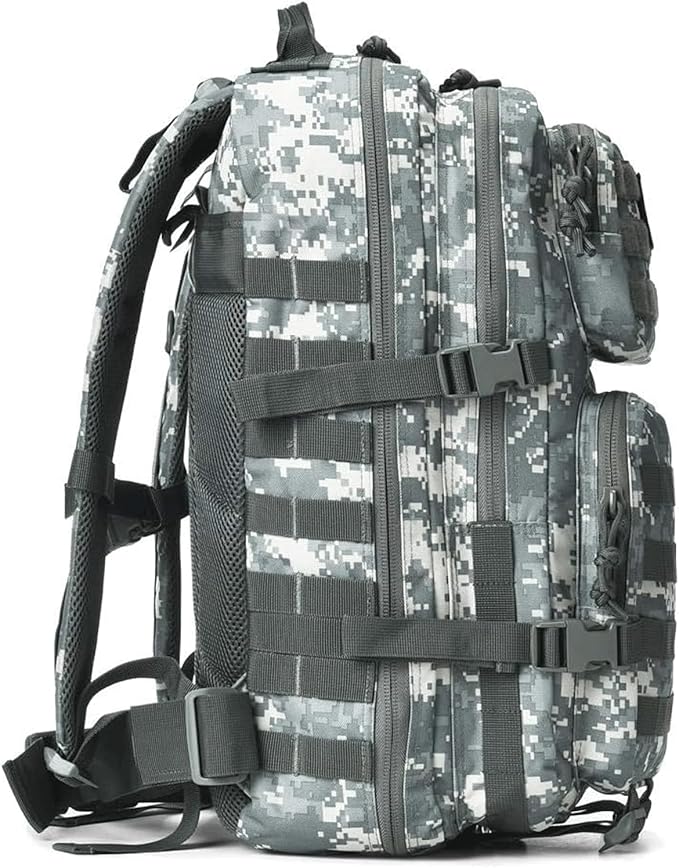Military Tactical Backpack Large Army 3 Day Assault Pack Molle Bag Backpacks (ACU Camo) (Acu Camo)