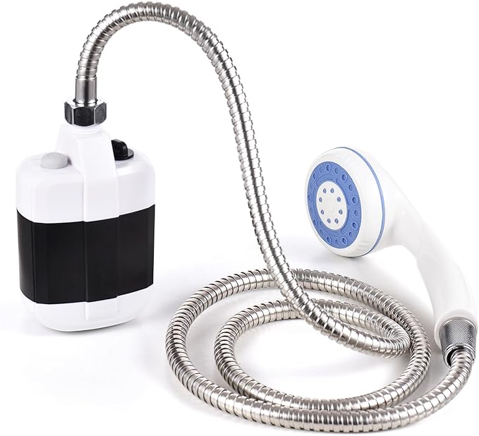 Portable Camping Shower Outdoor USB Rechargeable Electric Shower Pump for Camping Car Washing Gardening Pet Cleaning