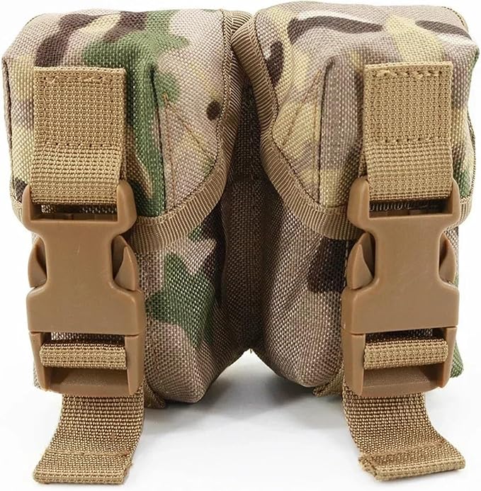 Tactical Pouch Double Frag Grenade-Style Pack Molle Tool Bag Accessory Pouch Shooting Hunting Airsoft Equipment Military Gear