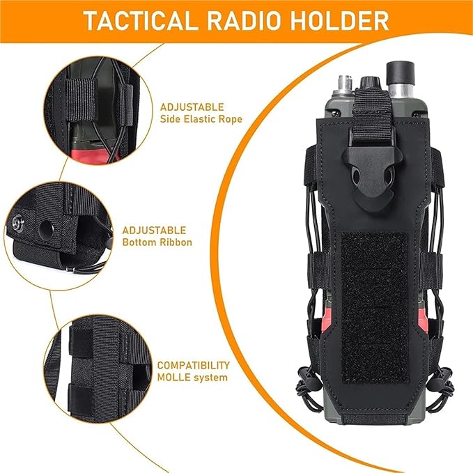 Laser Cut Design Molle Adjustable Water Bottle Holder Outdoor Sport Tactical Bottle Pouch for Backpack Belt Molle Radio Pouch